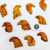 Cognac Amber Carved Eagle Cabochon